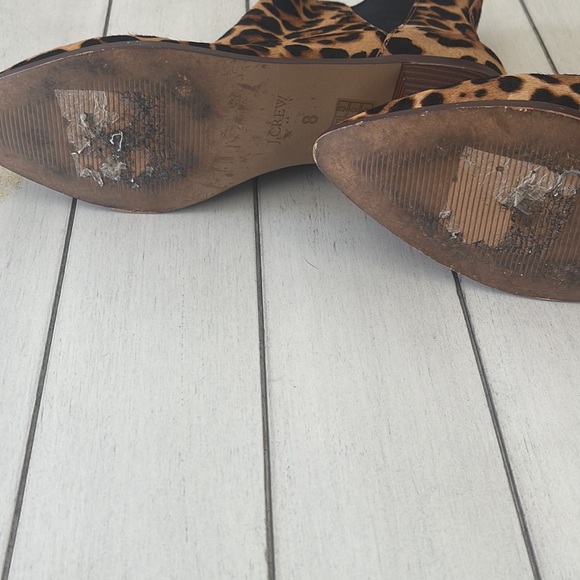 J.CREW 8 Fallon Calf Hair Bootie boot side pan em detail - Picture 5 of 7